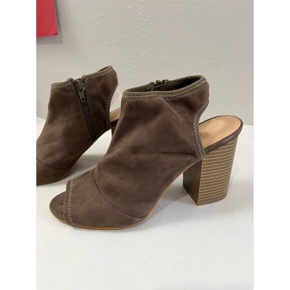 Apt9 open toe booties soft stretchy size 8 - Picture 2 of 5